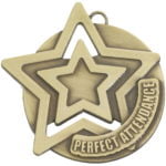 Attendance Star Medal in Gold