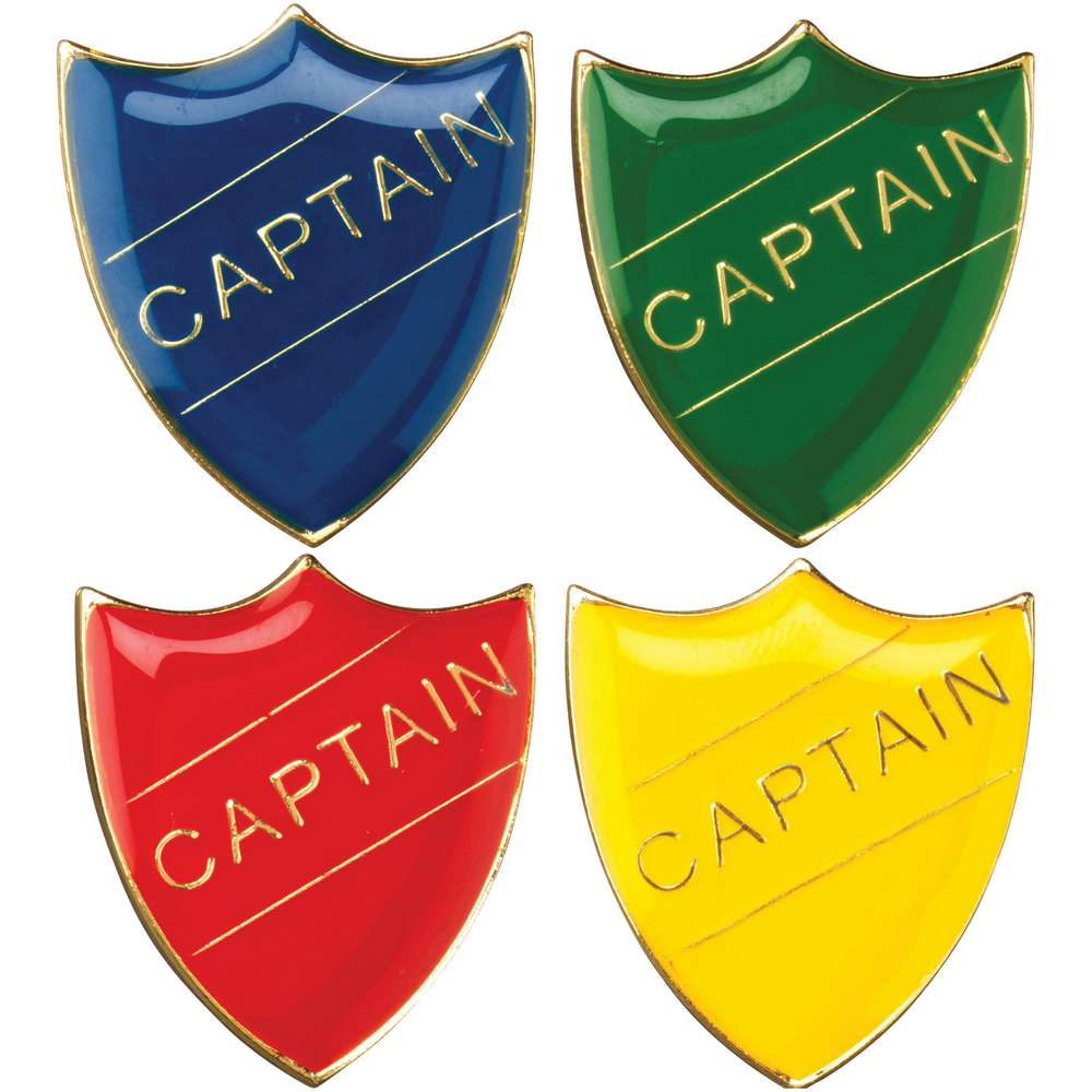 Captain School Shield Badge