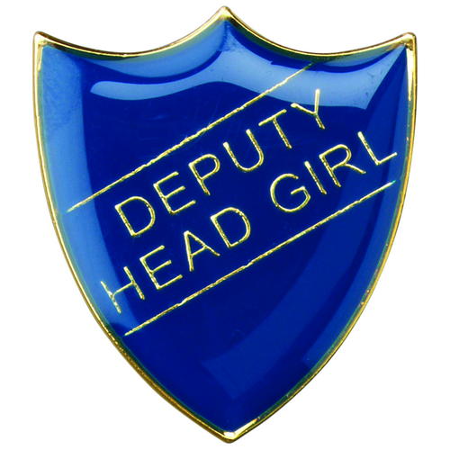 School Shield Badge (Deputy Head Girl) – Blue 1.25in