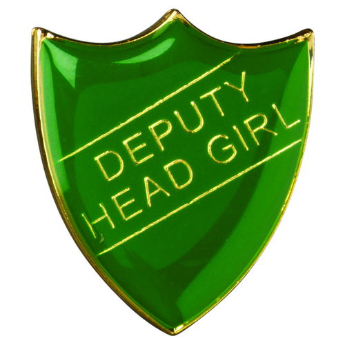 School Shield Badge (Deputy Head Girl) – Green 1.25in