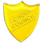 School Shield Badge (School Council) – Yellow 1.25in