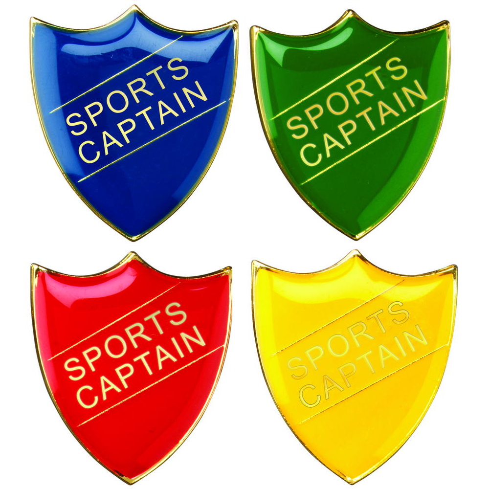 Sports Captain School Shield Badge