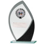 Black Flame Glass Trophy