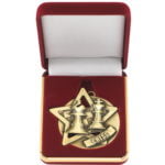 Chess Star Medal in Box Gold