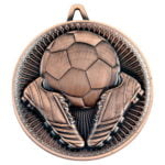 Football Deluxe Medal – Bronze 2.35in