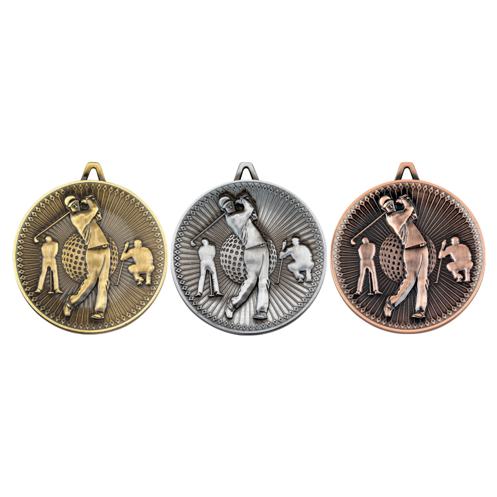 60mm Deluxe Golf Medal