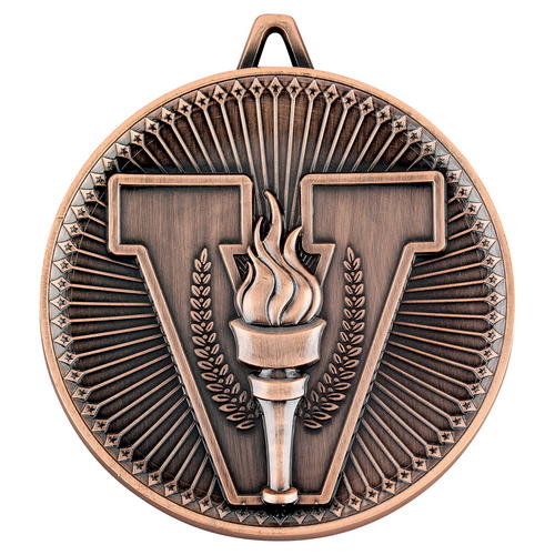 Victory Torch Deluxe Medal – Bronze 2.35in