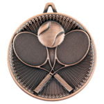 60mm Tennis Deluxe Medal – Bronze 2.35in