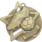 Football Star Medal Gold