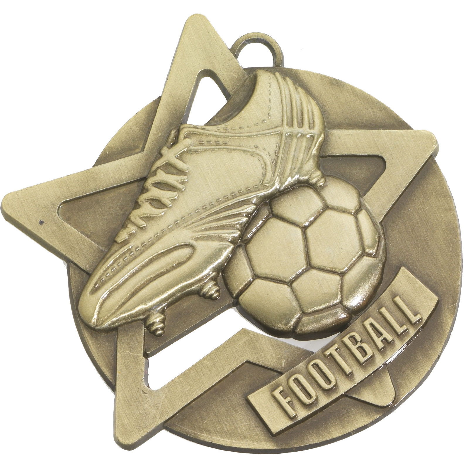 Football Star Medal Gold