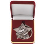 Gymnastics Star Medal in Box Silver