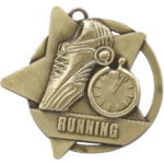 Running Star Medal in Gold