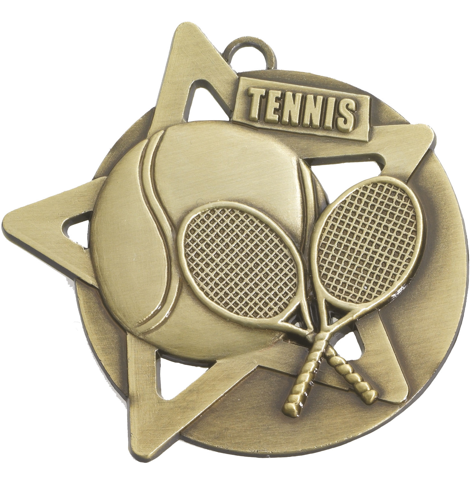 Tennis Star Medal in Gold