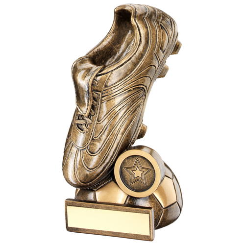 Football Boot Trophy on Half Ball Base