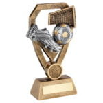 Football Trophy with Boot & Net