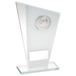 Printed Clear Glass Plaque with Football Insert