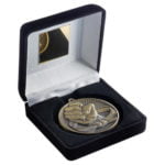 60mm Martial Arts Medal in a Black Velvet Box