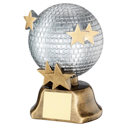 Glitter Ball With Stars Dance Trophy