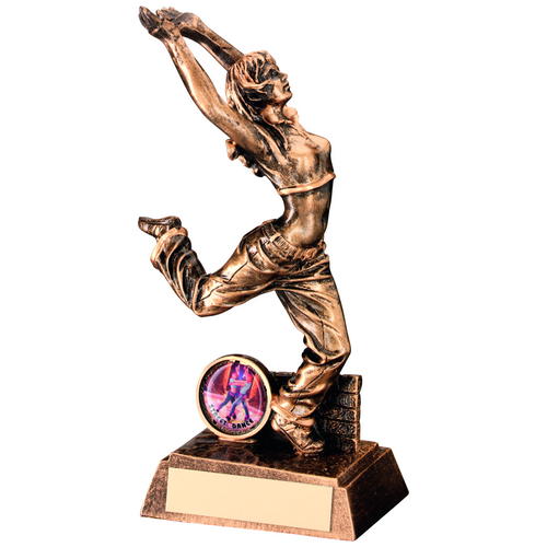 Resin Female Street Dance Figure Trophy