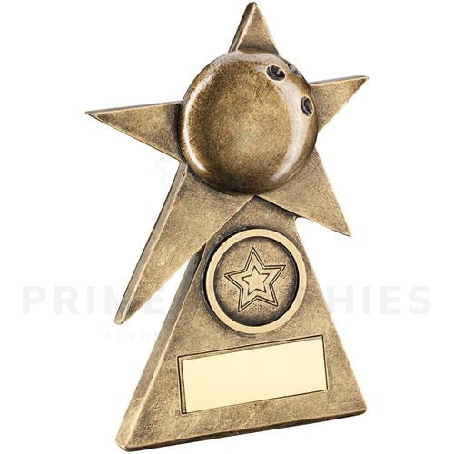 Ten Pin Star on Pyramid Base Trophy