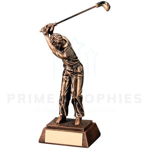 Male 'Back Swing' Golf Trophy