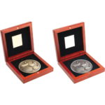 70mm Quality Golf Medal in a Rosewood Box