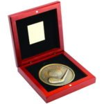 Rosewood Box and 70mm Medallion Golf Trophy – Nearest the Pin