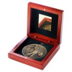 60mm Golf Medal in a Rosewood Box