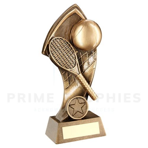 Tennis Trophy with Twisted Backdrop