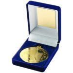 50mm Tennis Medal in a Blue Velvet Box