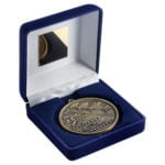 60mm Swimming Medal in a Blue Velvet Box