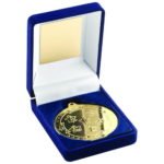 50mm Multi Athletics Medal in Velvet Box – Gold