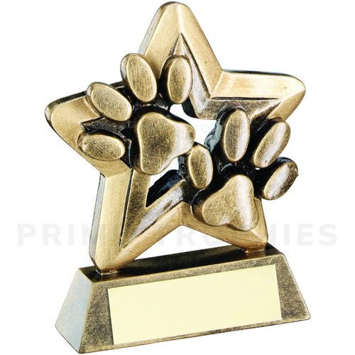 Dog Paws Mini Star Trophy