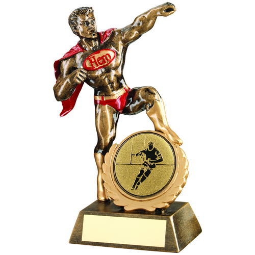 Superb Hero Trophy with a Rugby Insert