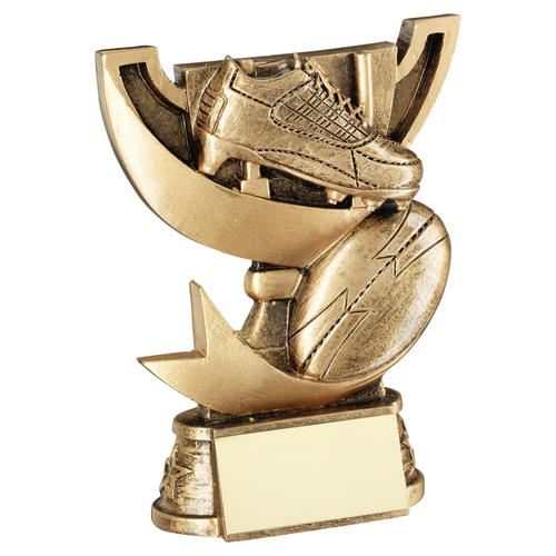 Bronze & Gold Cup Range Rugby Trophy