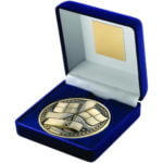 70mm Referee Medal in a Blue Velvet Box