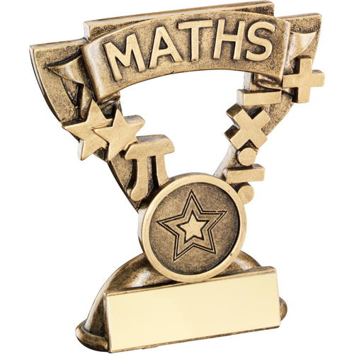 Shield Star Maths School Trophy