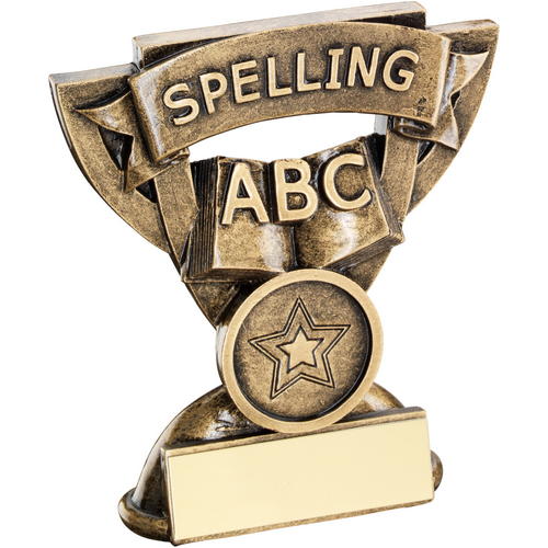 Shield Star Spelling School Trophy