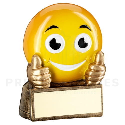 Coloured Resin Thumbs Up Emoji Trophy