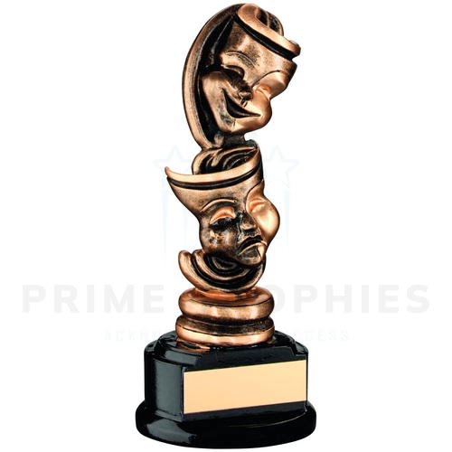 Bronze & Gold Drama Mask Trophy