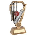 New Design Cricket Trophy with a Diamond Backdrop