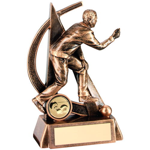 Male Figure Lawn Bowls Trophy