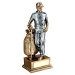 Impressive Male Golfer and Bag Trophy