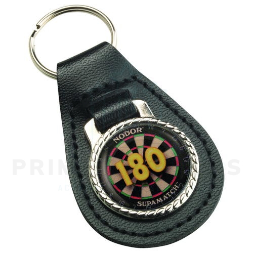 Leather Keyring with a 180 Darts Insert