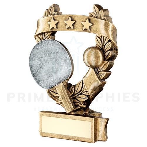 3 Star Wreath Table Tennis Trophy