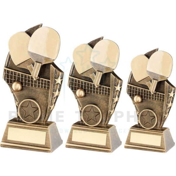 Curved Plaque Table Tennis Trophy