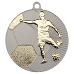 New 70mm Two Toned Football Medal Gold