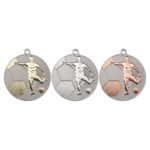 New 70mm Two Toned Football Medal