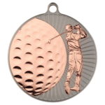 New 70mm Two Toned Football Medal bronze