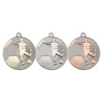 New 50mm Two Toned Football Medal